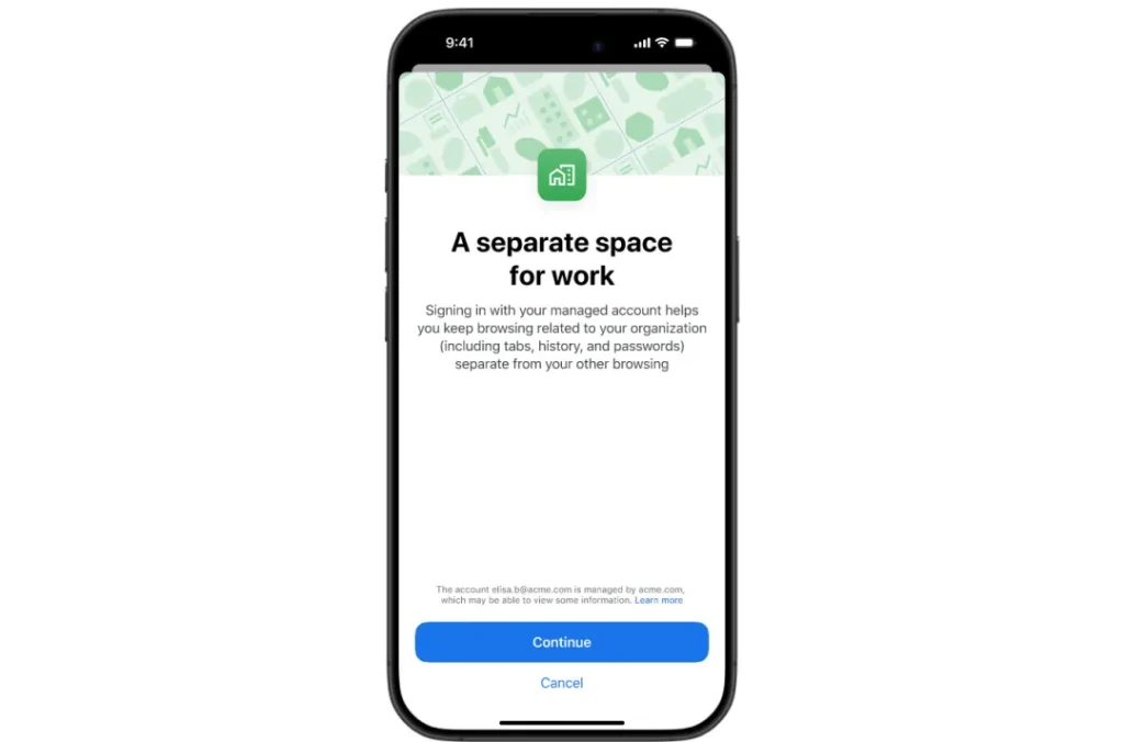 Chrome ahora ofrece un perfil de trabajo
