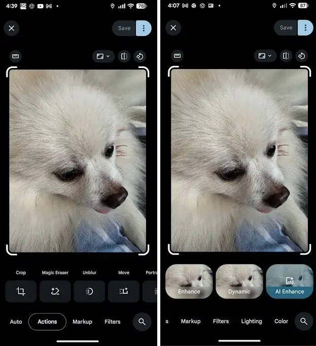 Las nuevas ediciones de Google Photos