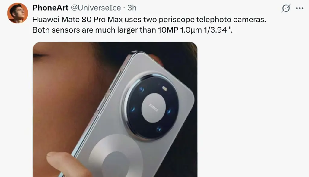 El Mate 80 Pro Max filtrado