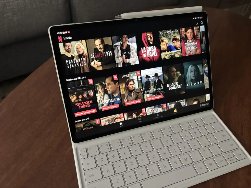 La calidad de la pantalla con Netflix