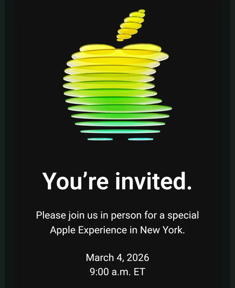 Nuevo evento de Apple el 4 de marzo de 2026