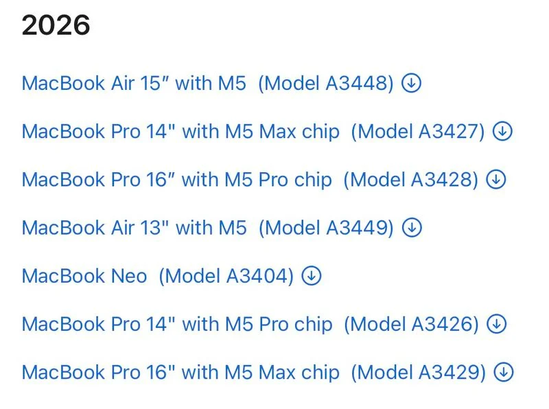 El MacBook Neo aparece en documentación regulatoria