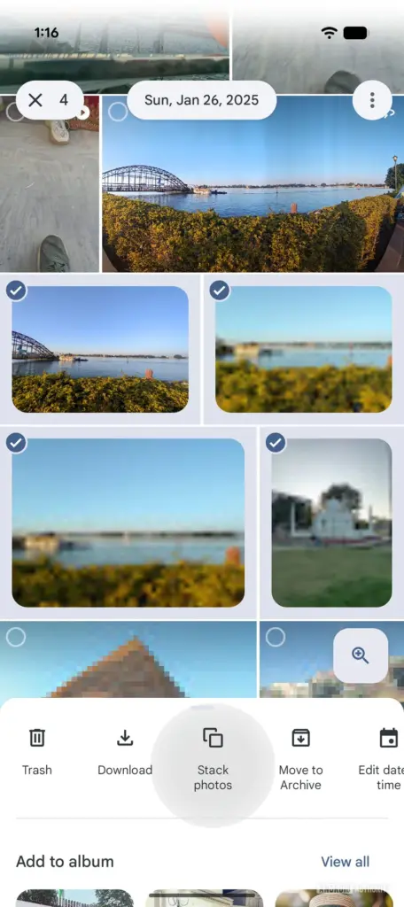 El Stack manual de fotos en Google Fotos