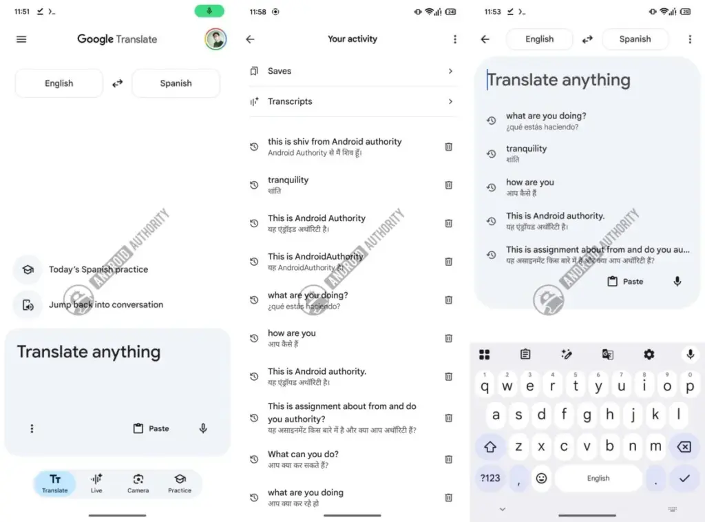 El nuevo aspecto de Google Translate por Android Authority