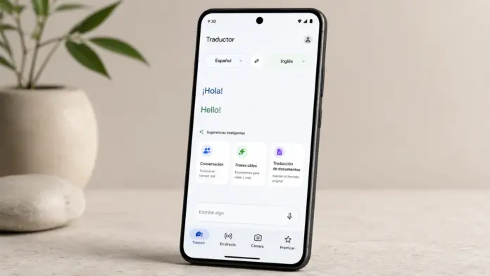El nuevo diseño de Google Translate en Android El nuevo diseño de Google Translate en Android